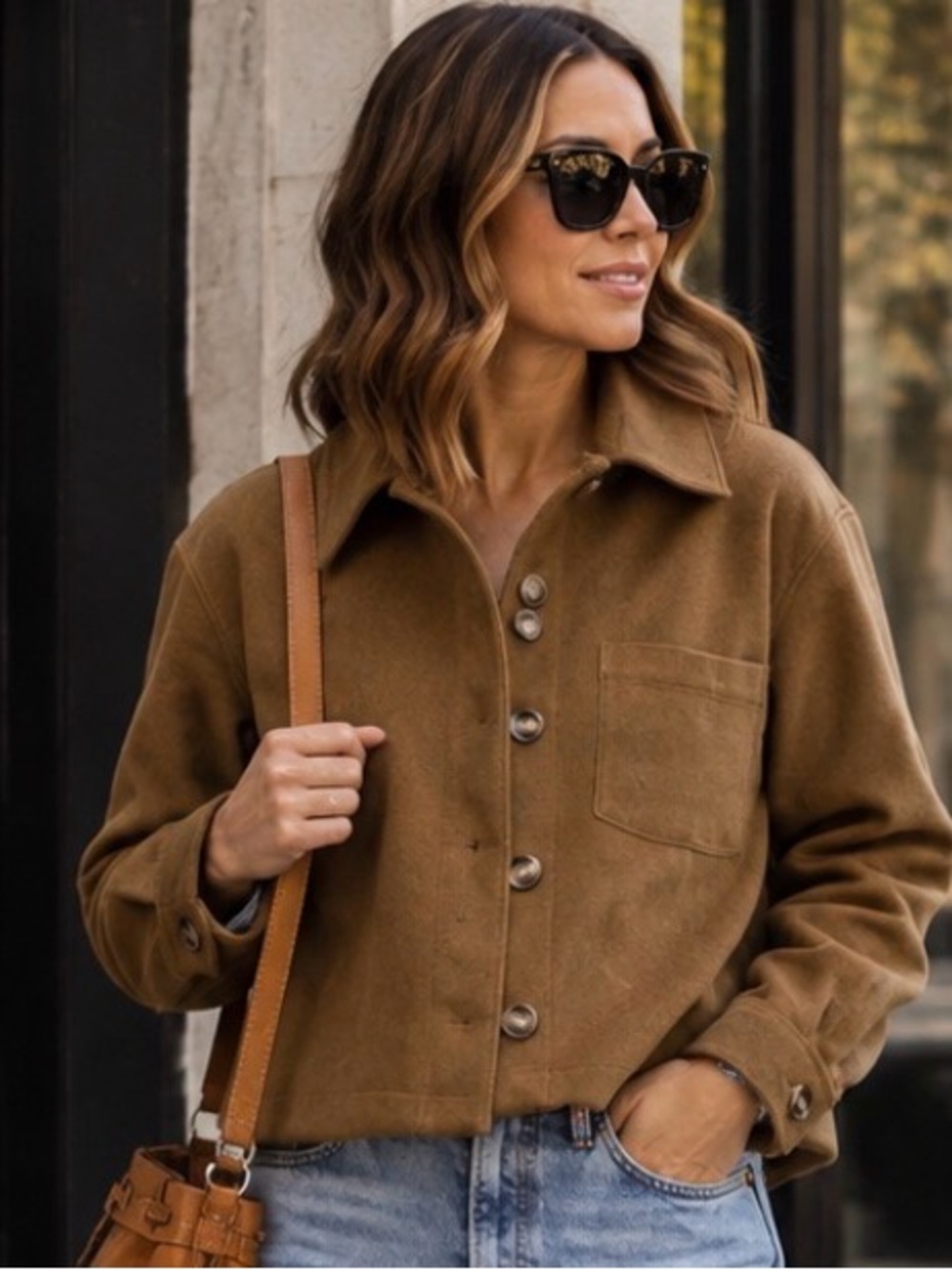 New - Reitmans suede look jacket